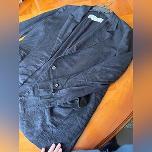 Nordstrom S Linen Black Blazer Single Breasted Spring Summer Treasure and Bond